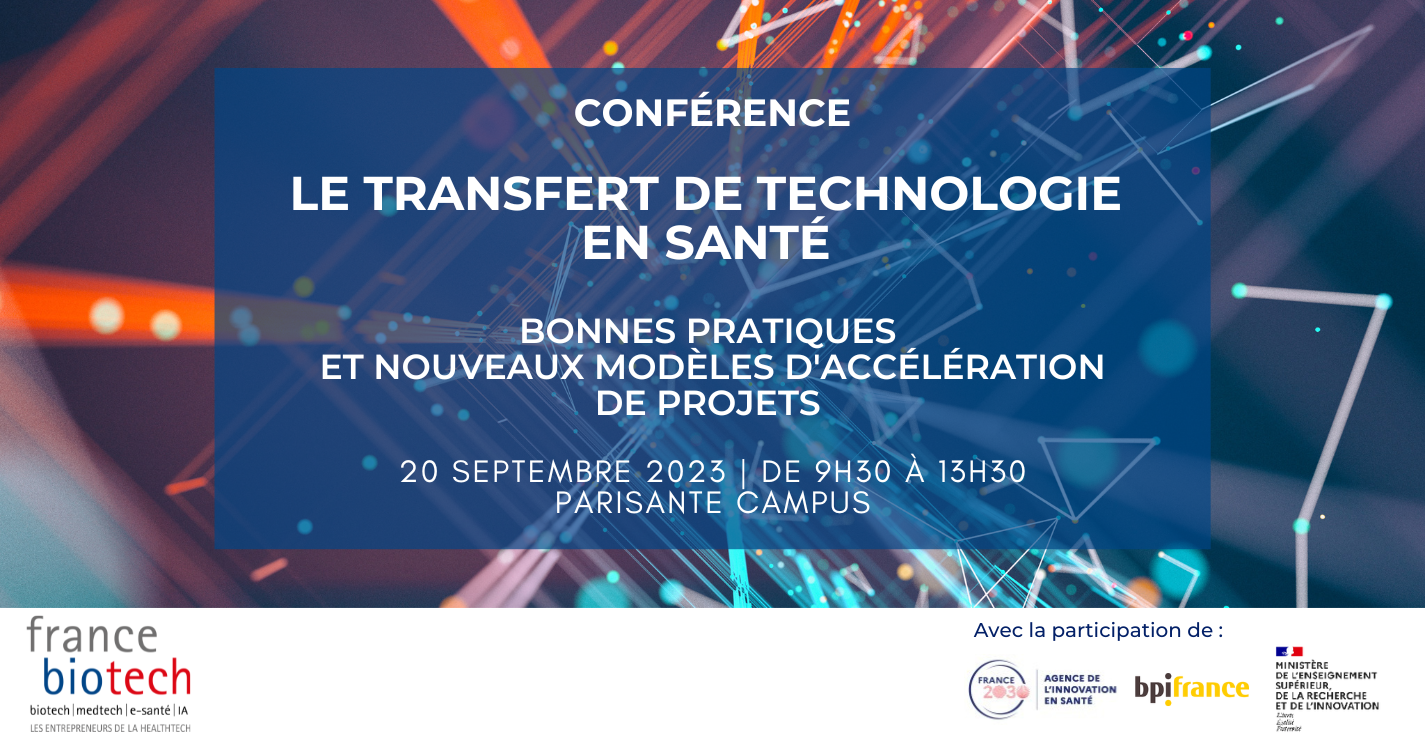 Conférence Transfert De Technologie En Santé Bonnes Pratiques Et Nouveaux Modèles D 0498